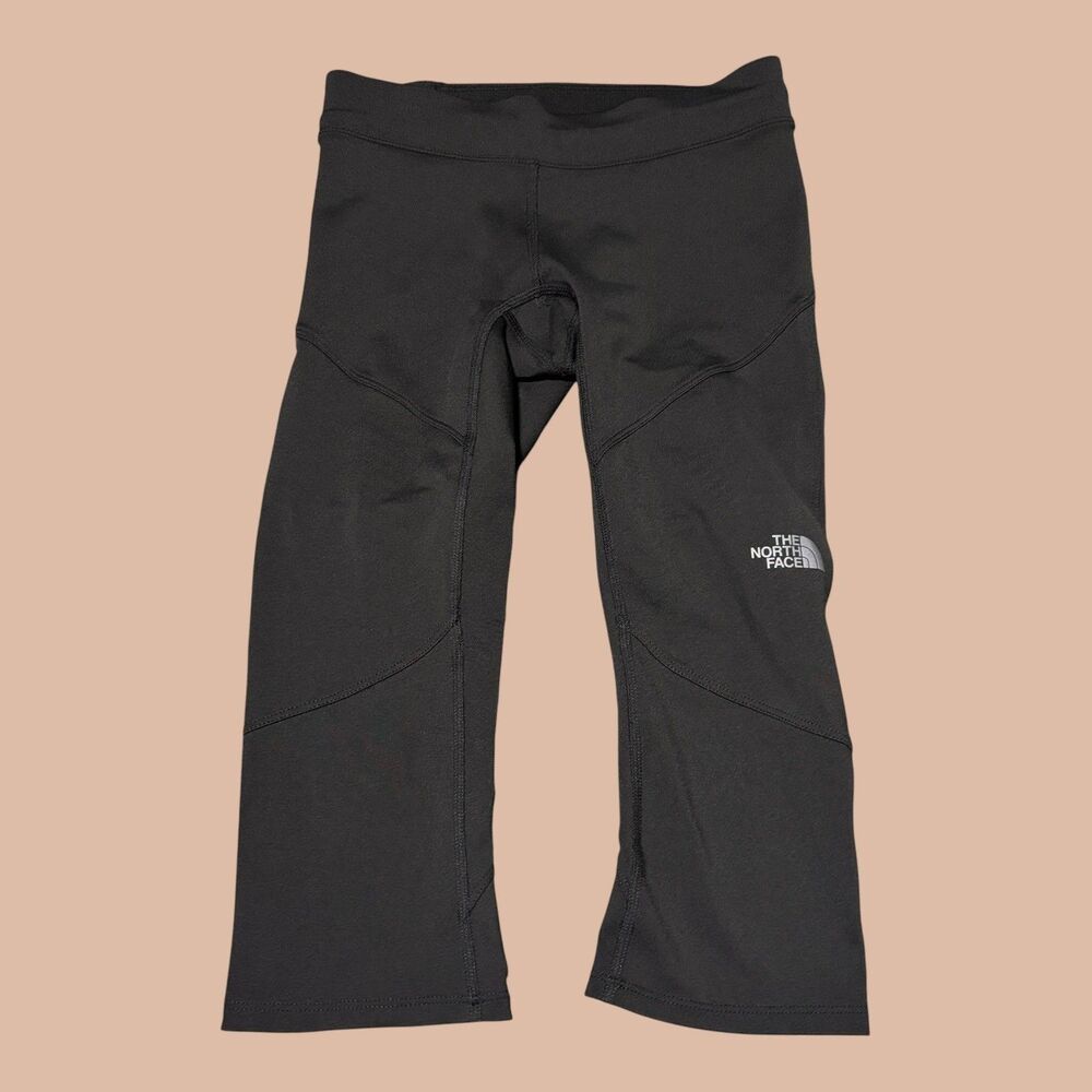 The North Face Crop Leggings Women's XS Black Active Yoga Gym Drawstring